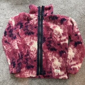 Pink and Black Fleece Zip Up